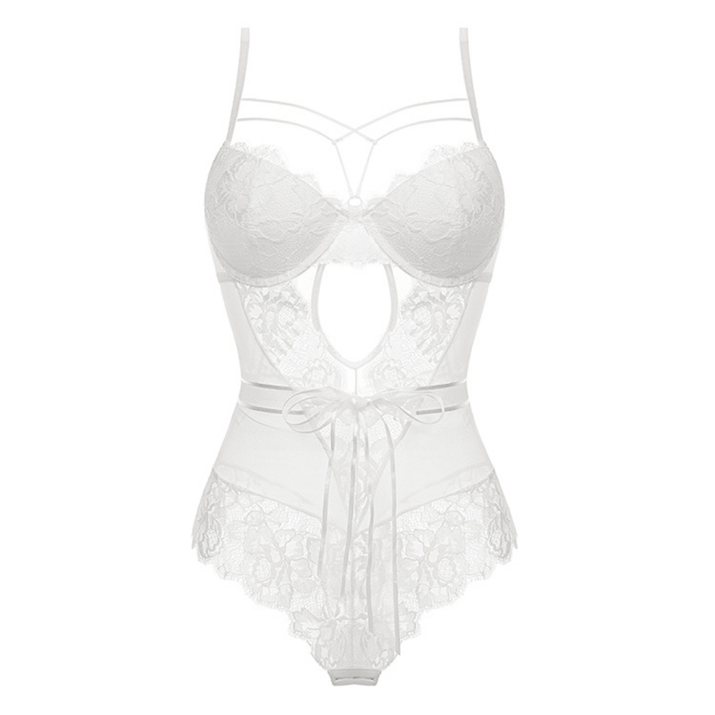 Picture of Elegant Bowknot Lace Sexy Bodysuit